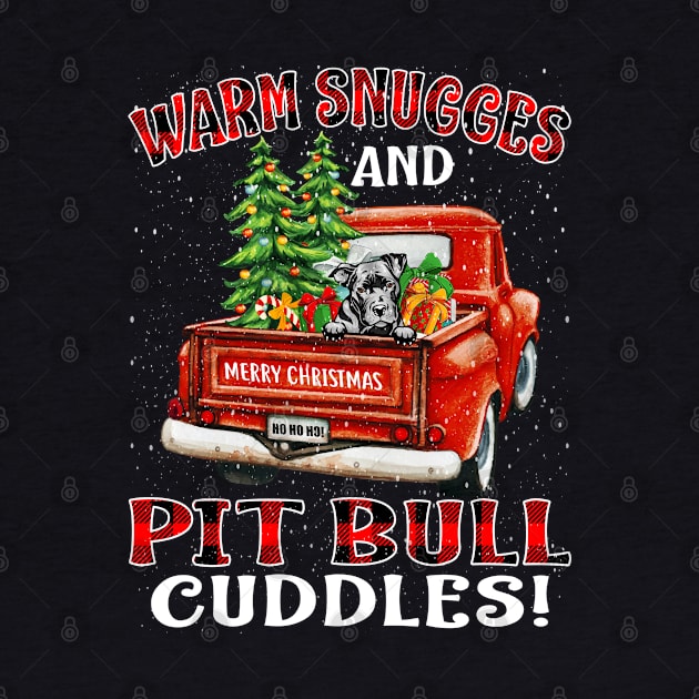 Warm Snuggles And Pit Bull Cuddles Truck Tree Christmas Gift by intelus